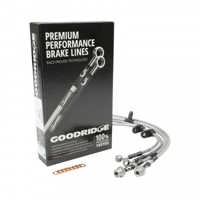 Goodridge fits CB900FC 82-83 Goodridge BLK S/S Cl Print Front Brake Hoses HN0904-3FCBK-CG 