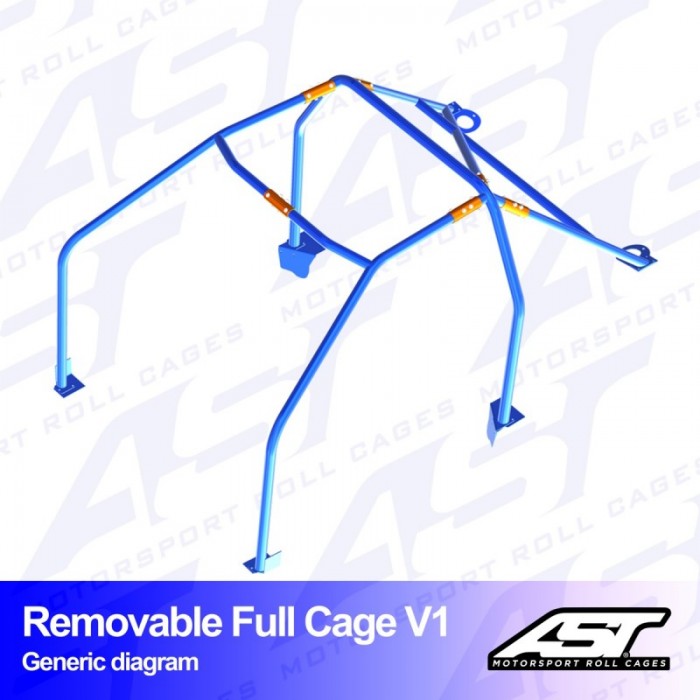 AST Motorpsort 6-Point Trackday Roll Cage V1 - Civic Type R EP3 01-05