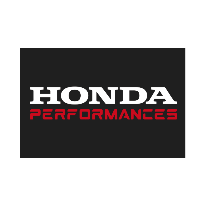 Honda Performances Sticker White & Red - 10cm