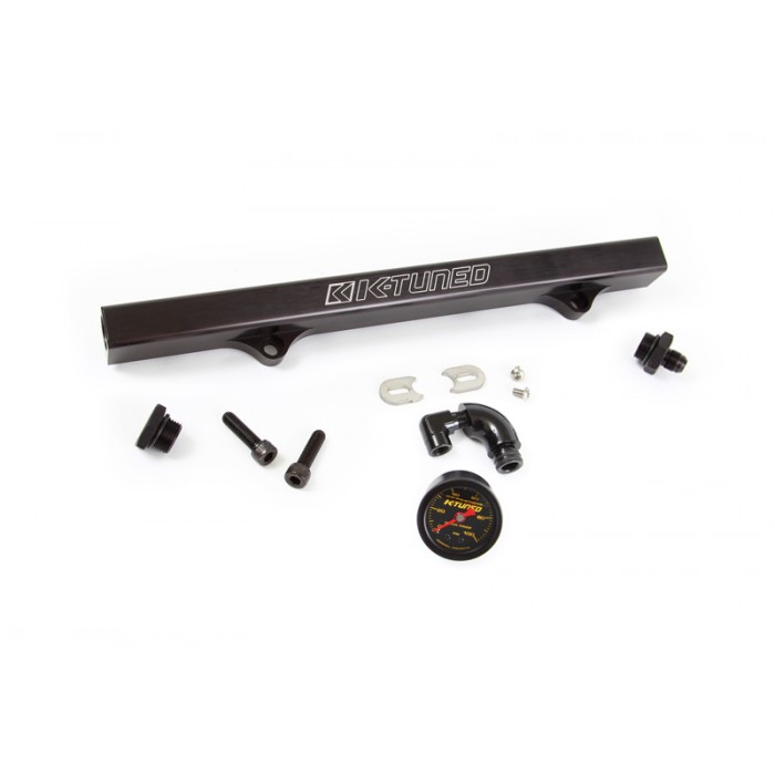K-Tuned K-Series Fuel Rail  with Center Mount Gauge and IAA/EFI