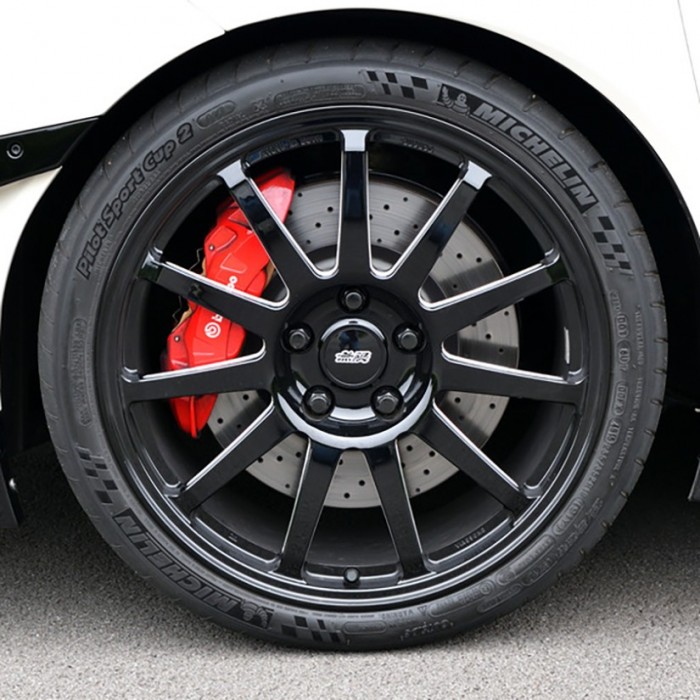 MUGEN Wheel Nuts And Locking Set M14X1.5 Honda Civic Type R FK2 / FK8 17+ Black (Aftermarket Wheels)