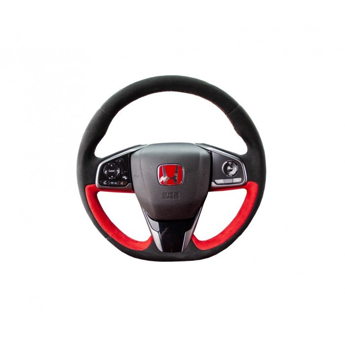 Volant Honda OEM Alcantara Noir/Rouge 2020+ - Civic Type R FK8