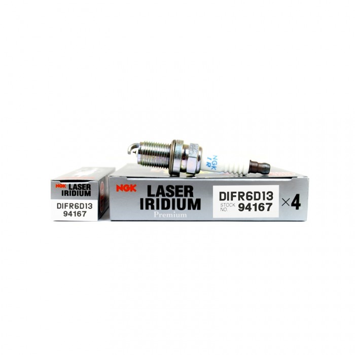 NGK Laser Iridium Spark Plugs DIFR6D13 - CRZ 1.5 Hybrid LEA1 L12B1 / Jazz 1.4L 2008-2015